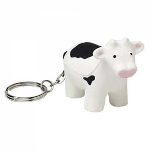 plush cow keychain