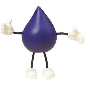 Blue Drop Bendy Stress Reliever Balls