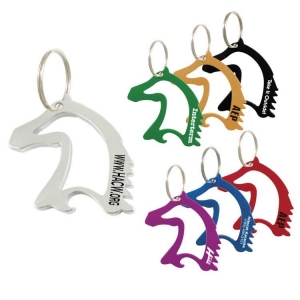 Horse Head Bottle Opener Keychain