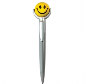 Smiley Squeezie Top Pen - Face