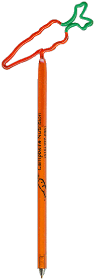 Carrot Promotional Pen, Personalized Pen, Fun, Novelty Pens.