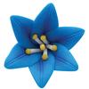 Blue Lily Flower Close Up Fun Shaped Pen, Novelty Pen, Standard Size Pens, Promotional Pens, Personalized Pens.