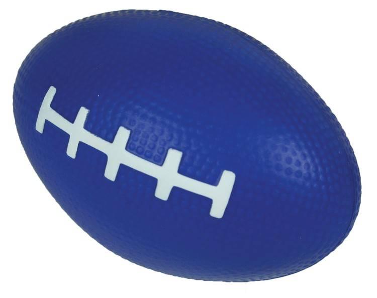 Football Stress Reliever Balls Blue 3.5