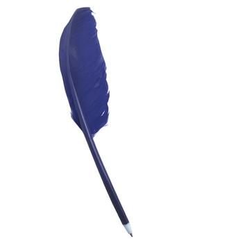 Goose Feather Blue Fun Shaped Pen, Novelty Pen, Standard Size Pen, Promotional Pen, Personalized Pens.