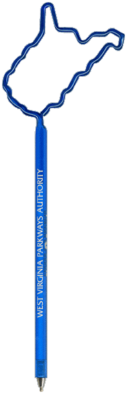 West Virginia State Promotional Pen, Personalized Pens.